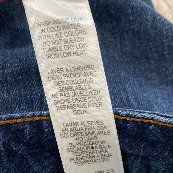 Good American Good Cutoff Denim Shorts Frayed Hem Blue 464 Size 4/27 - Picture 8 of 9